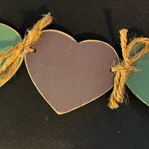 Vintage heart and candle decor
